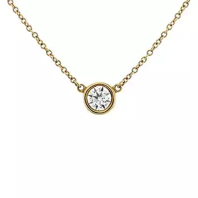 Tiffany & Co. Elsa Peretti Diamonds By The Yard Pendant Necklace 18K Yellow Gold • $1770.20