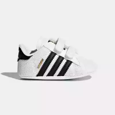 $54.99 • Buy Adidas Superstar Crib, Size 3K - Cloud White / Core Black / Cloud White S79916