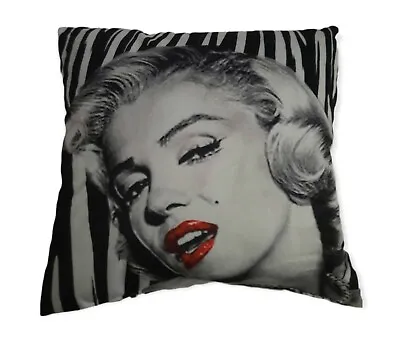 Marilyn Monroe Throw Pillow Cushion Blonde Bombshell Black White Soft • $19.99