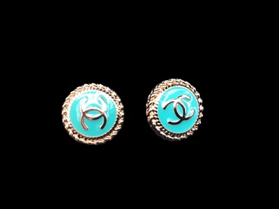 £33 • Buy CHANEL Turquoise 20MM Buttons-set Of 2