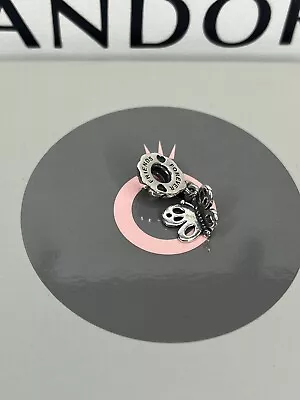 $1.85 • Buy Genuine Pandora Silver Moments Forever Friends Butterfly Dangle Charm