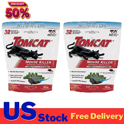 Mouse Mice Rat Killer COMBO 32 Blocks Bait Poison Rodent Station Trap Control • $21.91