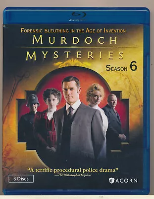 MURDOCH MYSTERIES – SEASON 6 (3 Blu-Ray VG+) Yannick Bisson / Helen Joy • $15