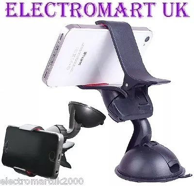 £6.90 • Buy Mobile Universal Car Mobile Phone Sat Nav Pda Gps Holder With Suction Mount