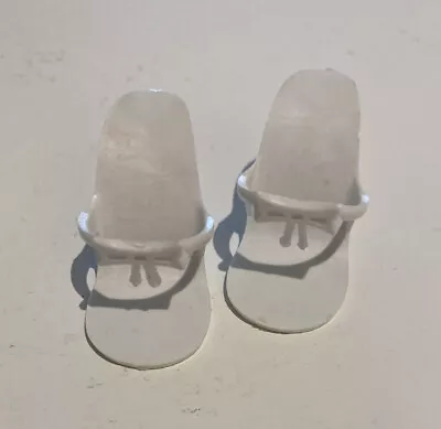 Vintage Doll Plastic White Blue Little Miss Revlon High Heel Shoes Choice • $20