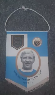 Rare Vintage Manchester City And England 1970s Francis Lee Small Pennant • £12