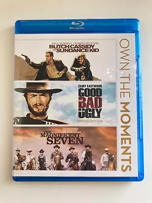 Butch Cassidy And The Sundance Kid Good Bad And Ugly Magnificent Seven Blu-ray • $6.39