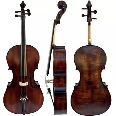 Strad Style SONG Brand 7/8 CelloBig And Deep Bass SoundDark Color #15642 • $799