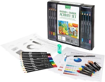 Crayola Blend Shade Pencil Gift Box Set Oil Pastels Art 40 Piece Adult Coloring • £14.99