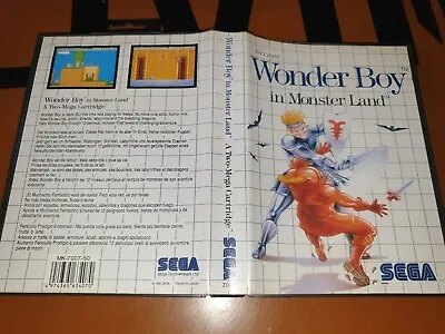## Sega Master System - Wonder Boy IN Monster Land With Manual ## • $48.34