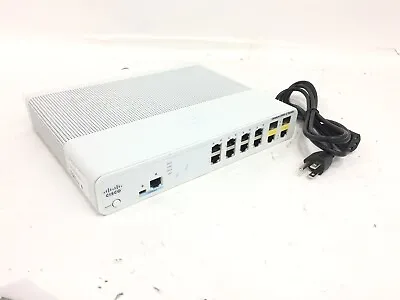 Cisco WS-C2960C-8TC-L 8 Port Fast Ethernet Compact Switch W/ Power Cable • $29.98