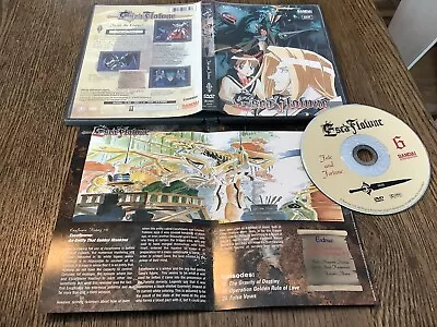 Vision Of Escaflowne Vol. 6 - Fate And Fortune Used DVD 2001 Anime Free USA Ship • $5.95