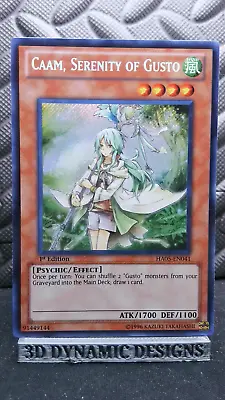 | Yugioh Caam Serenity Of Gusto HA05-EN041 Secret Rare 1st NM- 🔥 | • $4.99