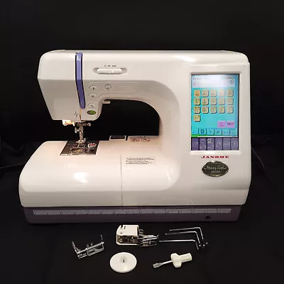 Janome Memory Craft 10000 Computerized Sewing Embroidery Machine • $875