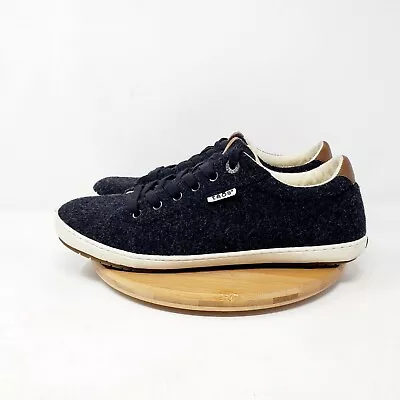 Taos Shoes Womens 11 Starburst Sneaker Black Heather Wool Lace Up Comfort Casual • $32.95