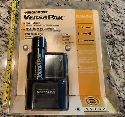 New Black & Decker VersaPak Starter Kit W/ Battery & Charger Sealed VP130 VP132 • $29.95