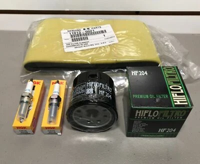 $36.95 • Buy Kawasaki VForce 700 Tune Up Kit Spark Plugs Air Filter Oil Filter KFX700 KFX KVF