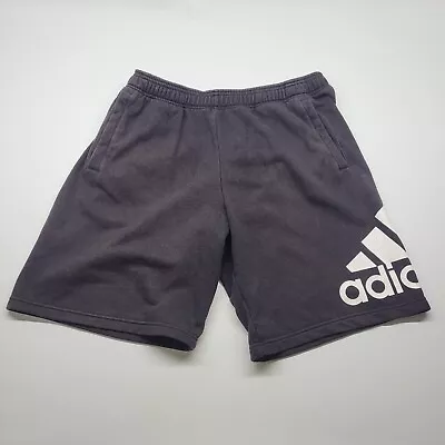 Adidas Sweat Shorts Lifestyle Black Mens Size L 90s Style Big Logo • $15