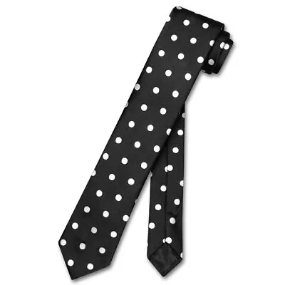 Vesuvio Napoli NeckTie Skinny Polka Dot Design Colors 2.5  Men's Narrow Neck Tie • $8.95