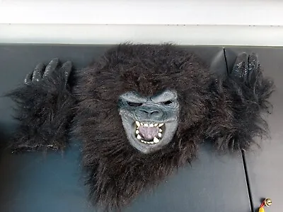 VINTAGE Adult Sized Ape Gorilla MASK WITH 2 GLOVES SEE PICS TRL7#31 • $43.73