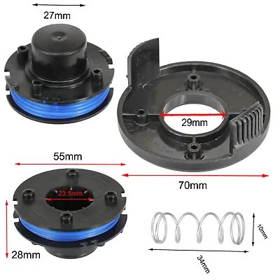 Strimmer Line 2 X Spools + Cover For Qualcast Challenge McGregor GT2317 Trimmer • £17.49