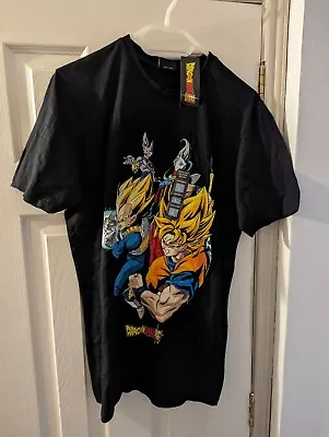 Dragon Ball Z Anime T Shirt Size Large Black • £3