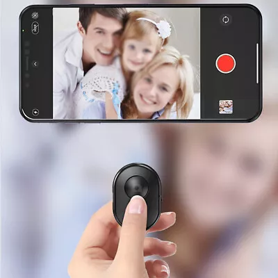 Rechargeable Wireless Bluetooth Remote Control Camera Shutter For IPhone Samsung • $8.93