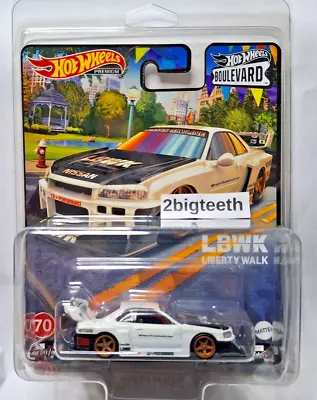 Hot Wheels Boulevard Premium 2023 R34 Nissan Skyline LB-ER34 LBWK Liberty Walk • $32