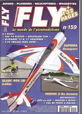 Fly N°159 Plan: Bibbip / Running Bench / Yak 54 / Sapphire / Blade 400 3d • $5.40