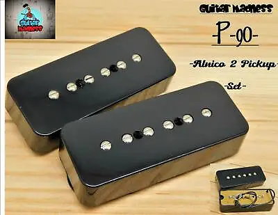 G.M. P-90 Soap Bar Pickup Set Black Alnico 2 For Gibson Epiphone ® • $37