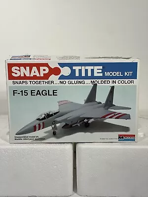 Vtg Monogram Snap Tite F-15 EAGLE Model Kit 1015 1:100 - Partially Started Read • $15