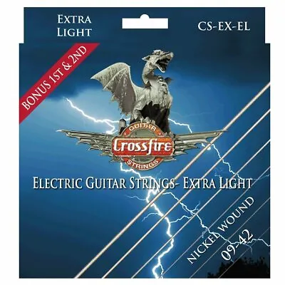 Crossfire Super Light Electric Guitar Strings (9-42) • $10.95