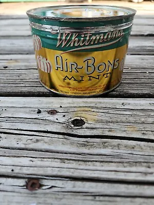 $29.99 • Buy Vintage Whitman's Air Bon Mint Candy Tin Can Advertising FREE SHIPPING