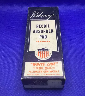 Pachmayr Deluxe Shotgun Rifle Field Recoil Pad White Line Large Field Red Vtg • $28.88