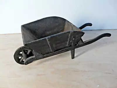Miniature Cast Iron Wheelbarrow--2 Pieces--ANTIQUE • $14.99