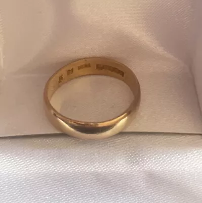 Vintage 22ct Gold Wedding Band / Ring 1965 • £275