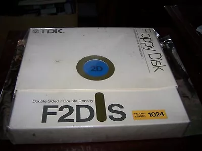 TDK Box Of Ten 8 Inch Double Sided Double Density  Disk's -New Old Stock Sealed • $71.25