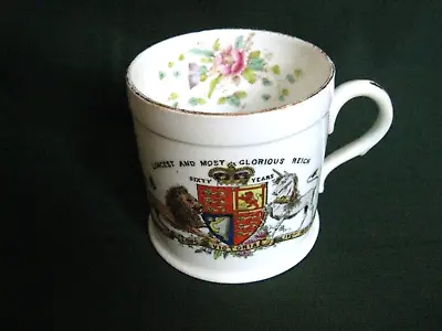 Antique Queen Victoria Diamond Jubilee Mug 1837 - 1897 By Foley China • £12