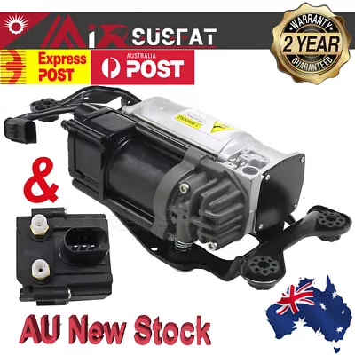 FOR BMW X5 F15 F16 F85 F86 2012-2019 AIR SUSPENSION COMPRESSOR PUMP +Valve Block • $339.20