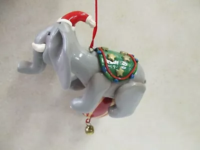 Circus Elephant On Ball Ornament - Claydough  • $9.97