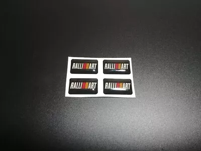 4x 3d Sticker / Decal Set - Car Logo Badge Emblem For Mitsubishi Ralliart • $5.14