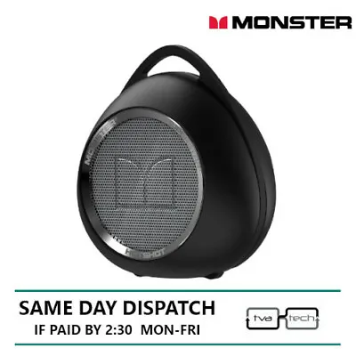 £32.97 • Buy Monster Superstar Hotshot Portable Speaker - Black/chrome