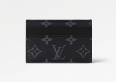 Louis Vuitton Monogram Men’s Canvas Card Holder Pocket Organizer Black • $174.99