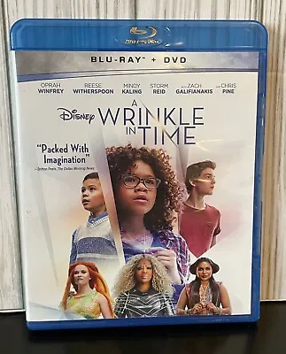 A Wrinkle In Time Blu-ray Oprah Winfrey  Reese Witherspoon  Mindy Kaling • $4.11