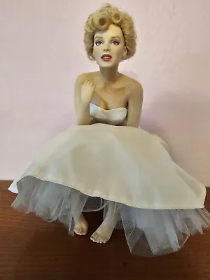 Marilyn Monroe Porcelain Portrait Doll Franklin Mint  Love Marilyn  **RARE** • £200