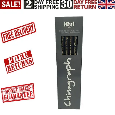 £10.30 • Buy Chinagraph Marking Pencils - Black Box White Pencils Of 12