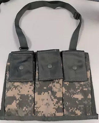 US Army MOLLE II Triple Cell Ammo 6 Mag Pocket Bandoleer Ammunition Pouch NEW • $3.99