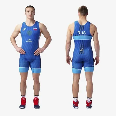 ASICS Wrestling Mens Lycra Suit. Spandex Sport Bodysuit. Alrosa Wrestling Suit • $99