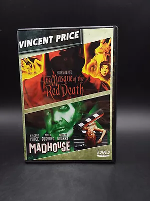 The Masque Of The Red Death 1964 / Madhouse 1974 DVD Vincent Price • $10.95