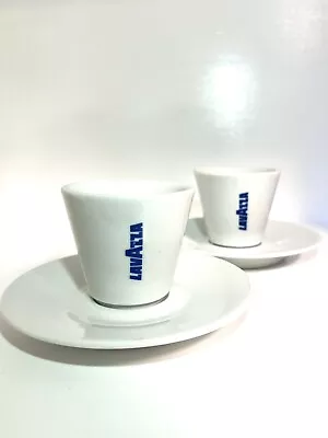 Set Of 2 Vintage LaVazza Espresso Demitasse Porcelain Cups/Saucers Made In Italy • $28